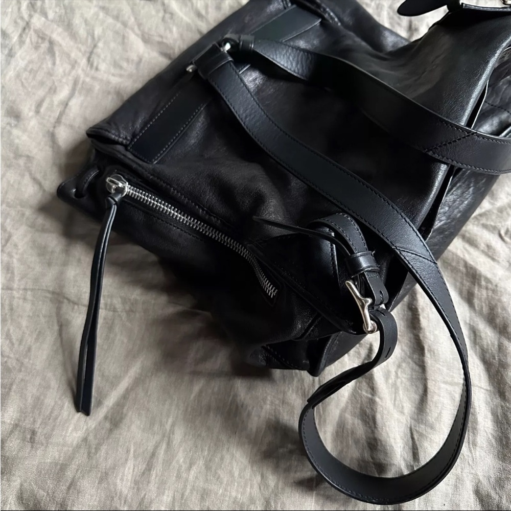 rag & bone Black Leather Backpack - Picture 8 of 9